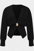 Solferina Cardigan Liscio Dorato