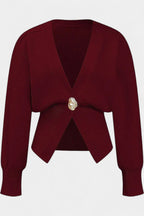 Solferina Cardigan Liscio Dorato