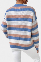Kristen | Maglia Oversize a Girocollo a Righe