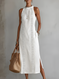 Jimena™ | Abito Midi con Collo alla Coreana