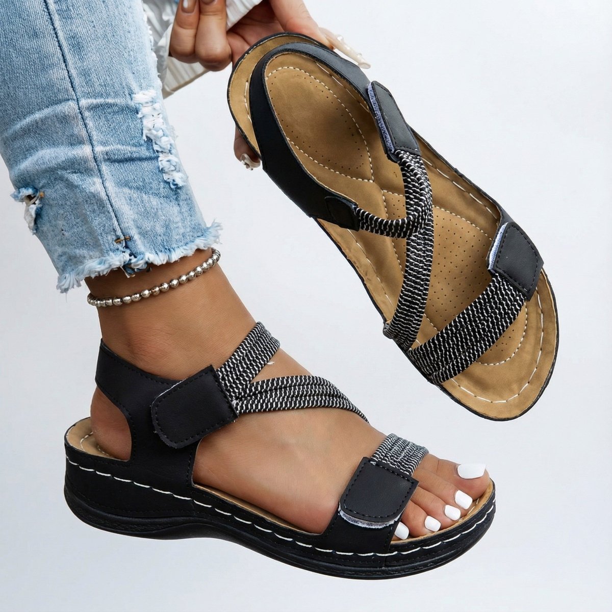 Juanita - Sandalias Ortopédicas Cómodas - LUVOR
