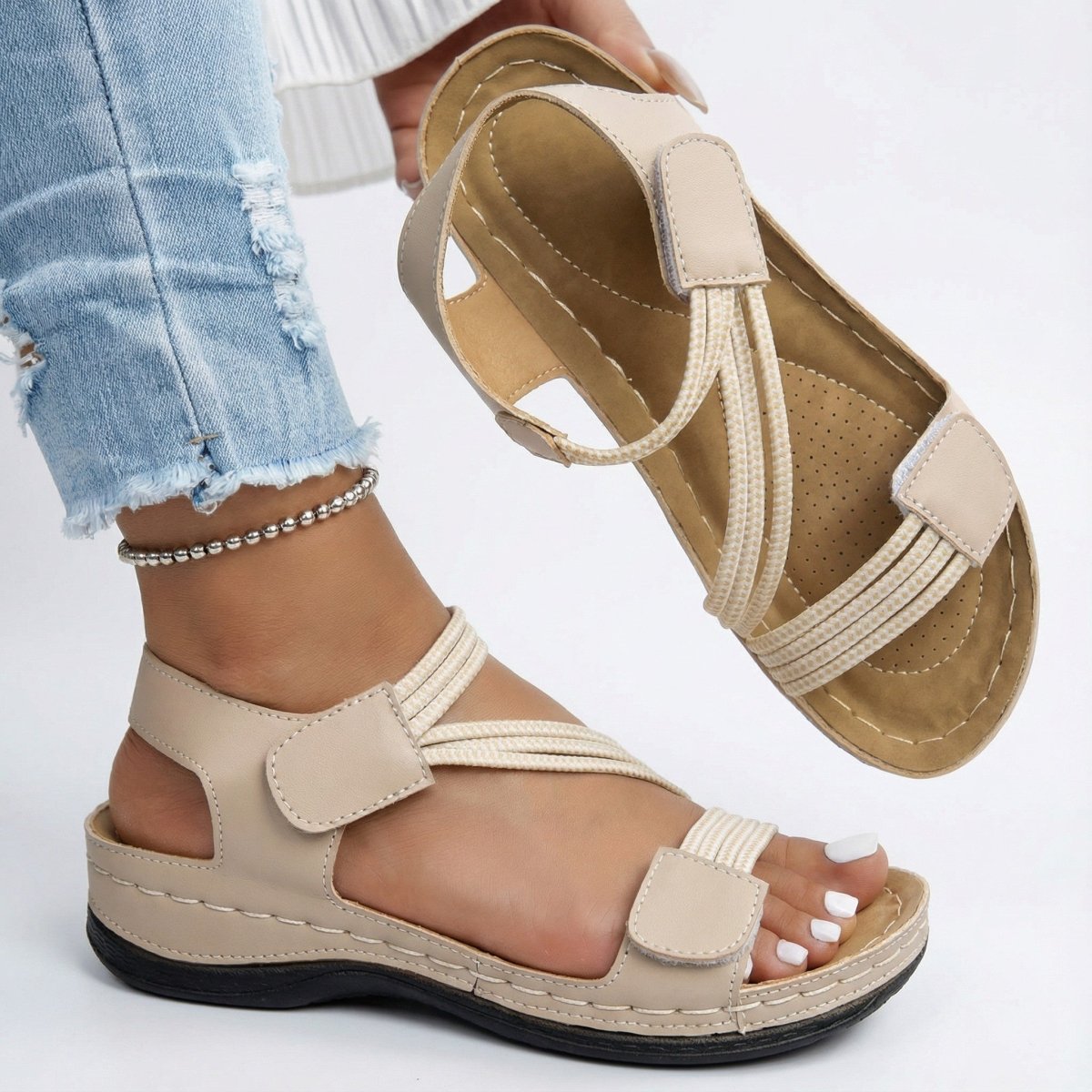 Juanita - Sandalias Ortopédicas Cómodas - LUVOR