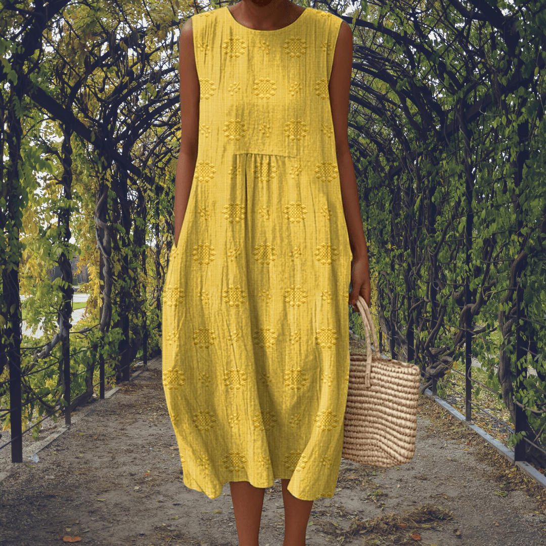 Kira | Vestido Elegante sin Mangas con Bolsillos - LUVOR