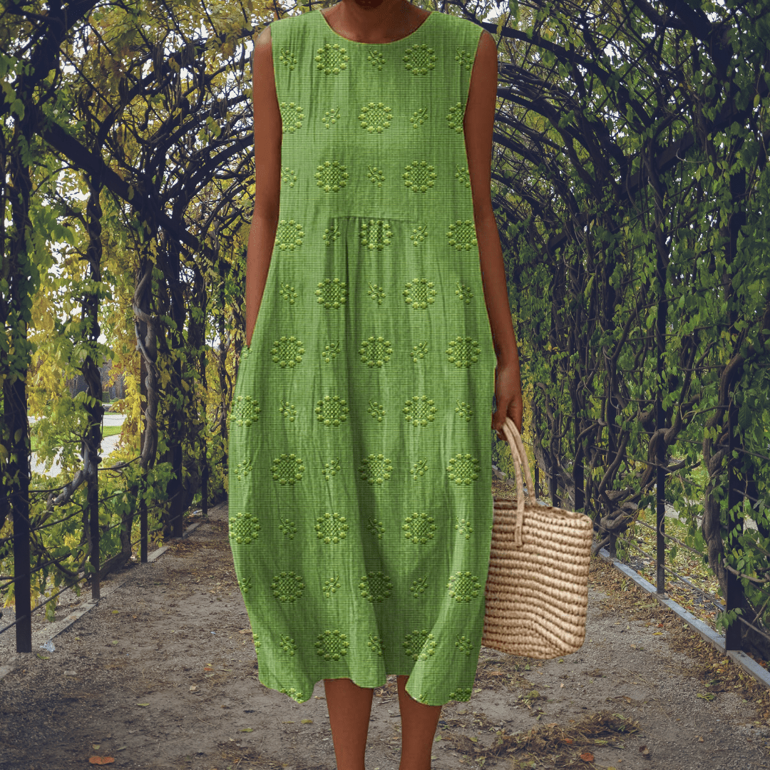 Kira | Vestido Elegante sin Mangas con Bolsillos - LUVOR