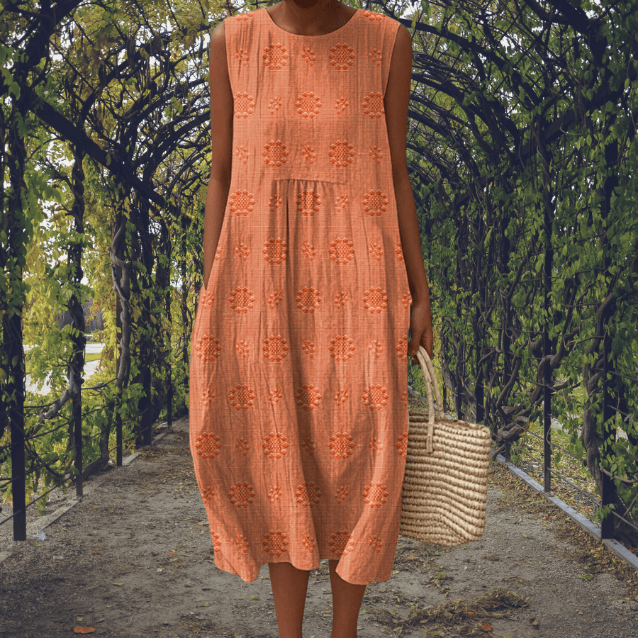 Kira | Vestido Elegante sin Mangas con Bolsillos - LUVOR