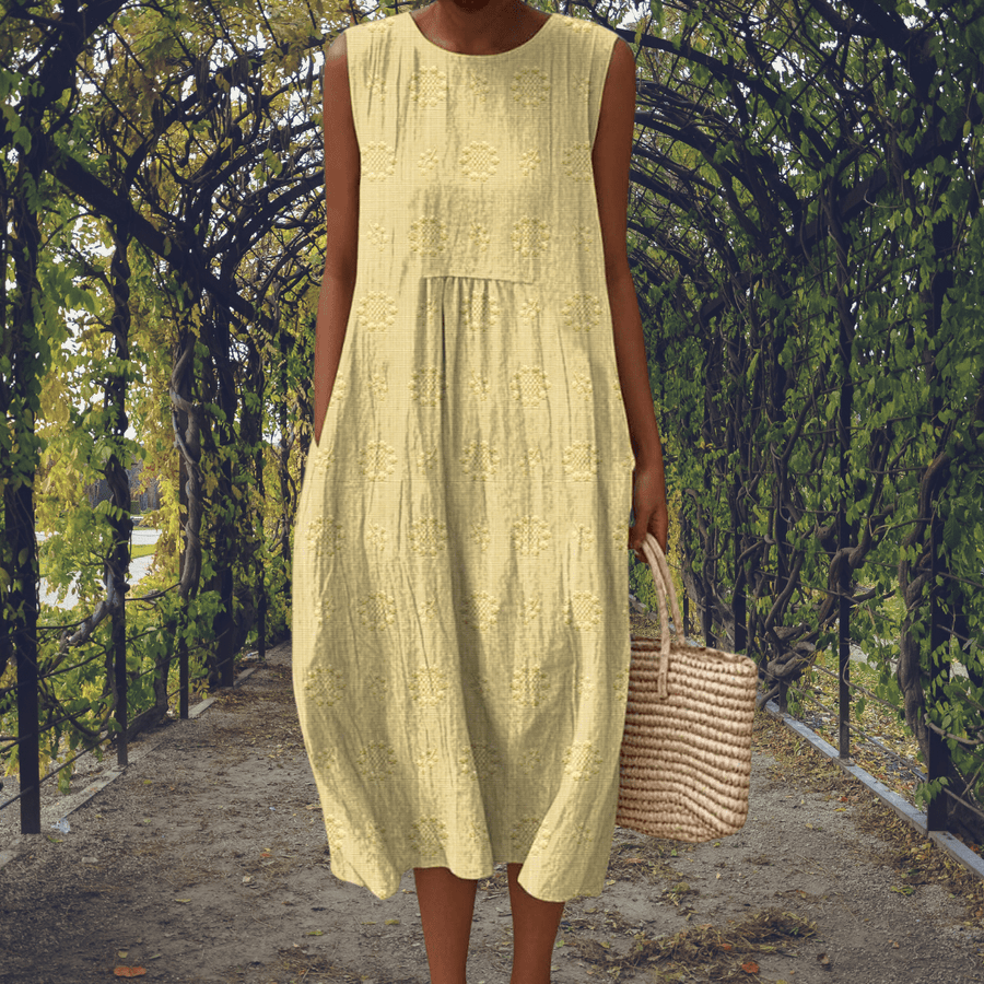 Kira | Vestido Elegante sin Mangas con Bolsillos - LUVOR
