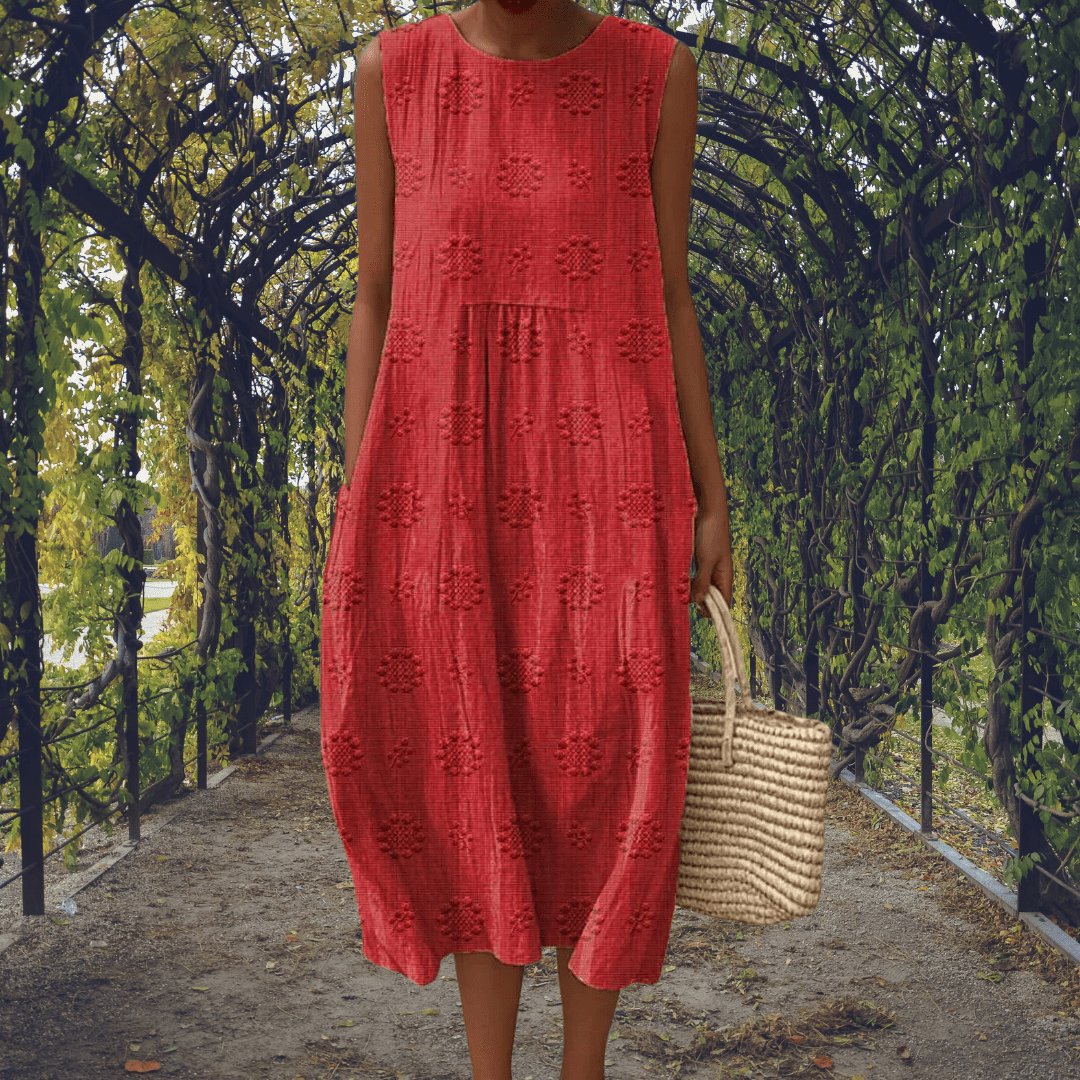 Kira | Vestido Elegante sin Mangas con Bolsillos - LUVOR