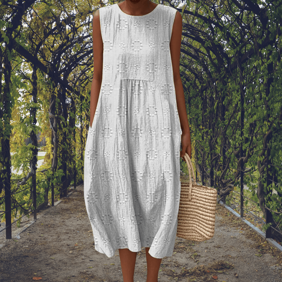 Kira | Vestido Elegante sin Mangas con Bolsillos - LUVOR