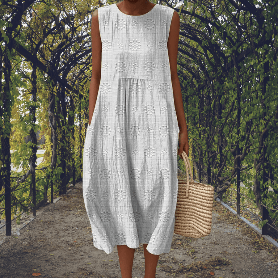 Kira | Vestido Elegante sin Mangas con Bolsillos - LUVOR
