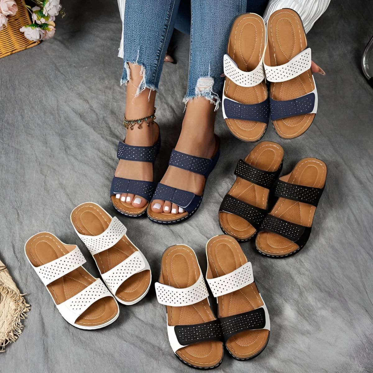 Lynn: Elegantes Sandalias Ortopédicas - LUVOR