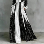 Serafina Vestito Lungo Bicolore a Pois