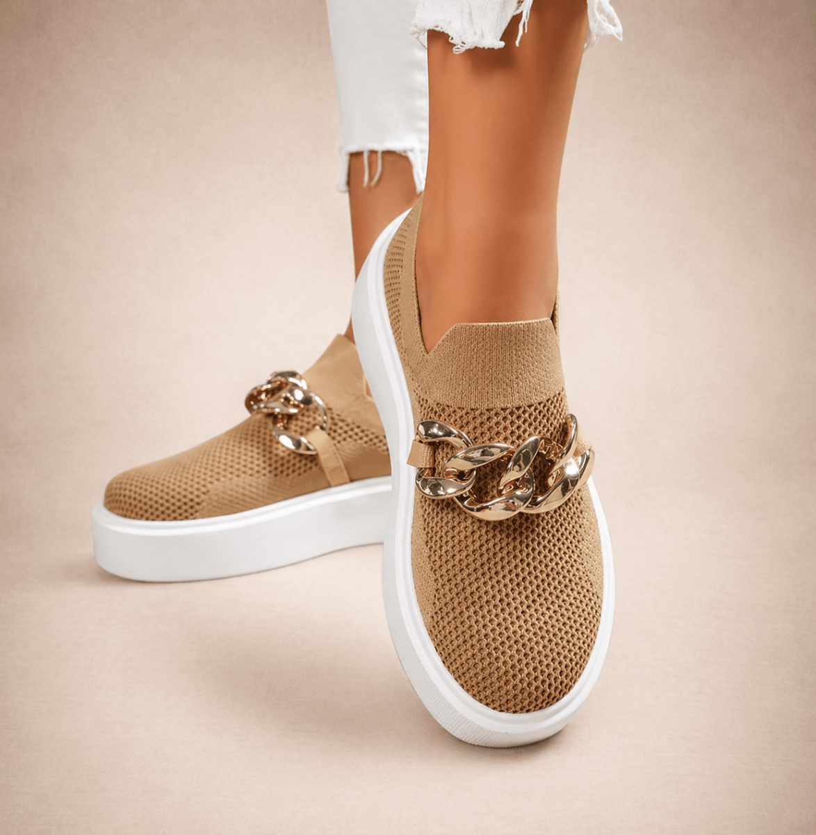 Maria - Zapatos con cadena De Metal - LUVOR