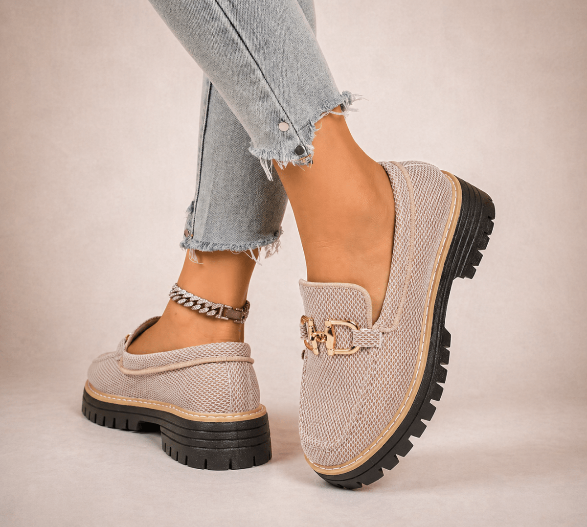 Mocasines de malla transpirable con suela gruesa - LUVOR