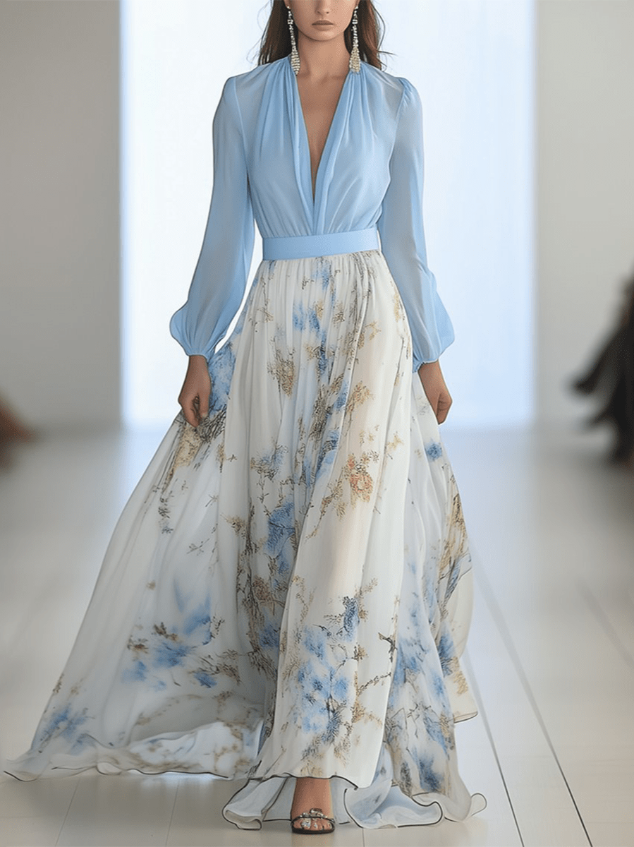Penelope | Vestido Maxi Floral - LUVOR