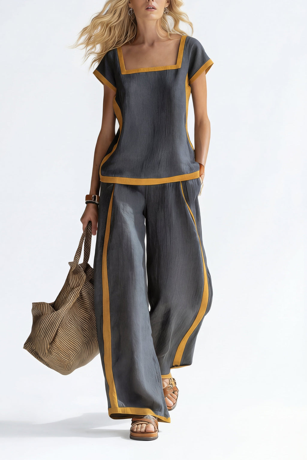 SERENA | COMPLETO IN LINO ELEGANTE DUE PEZZI
