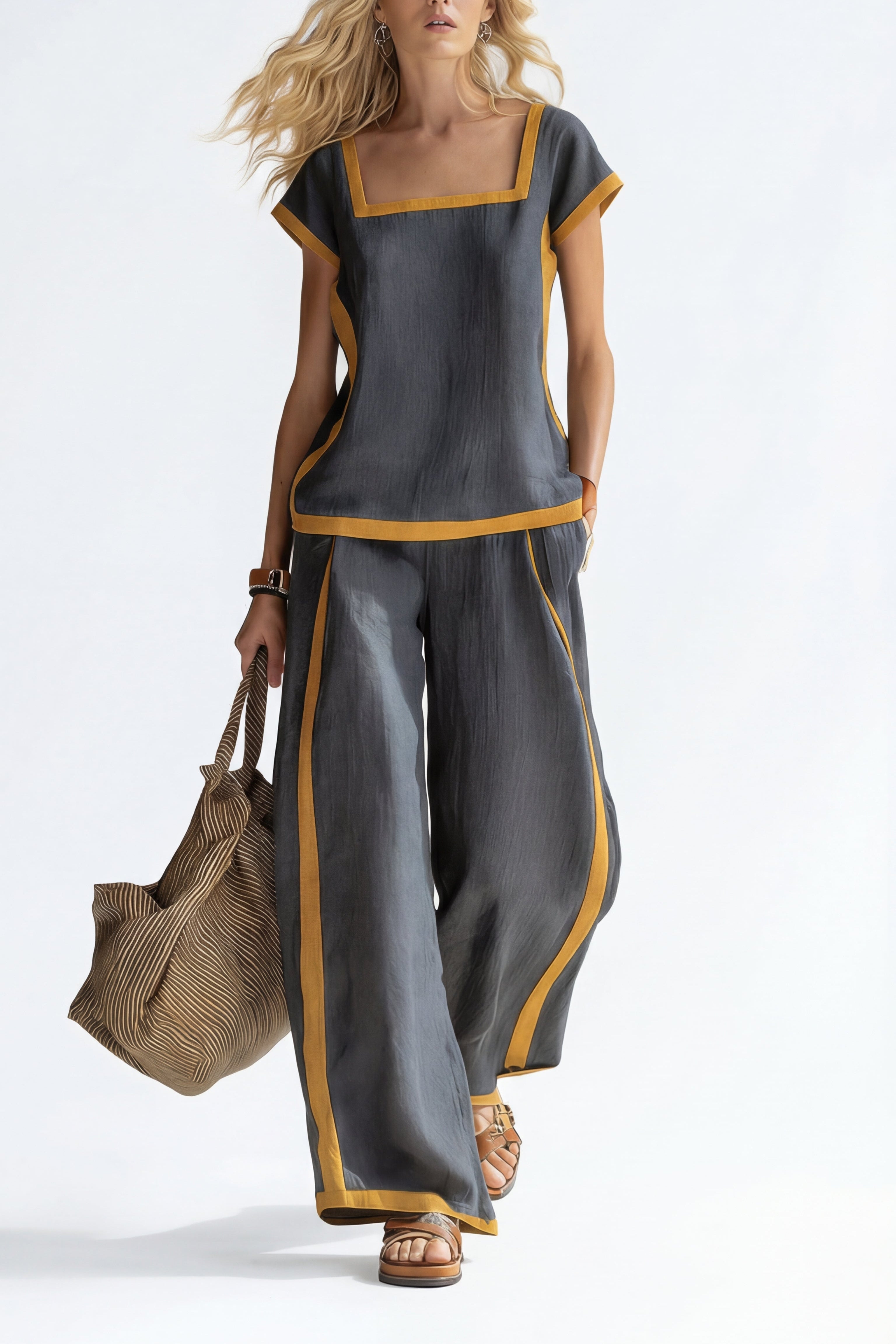 SERENA | COMPLETO IN LINO ELEGANTE DUE PEZZI