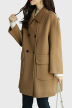 Camille | Cappotto Classico in Lana con Doppiopetto
