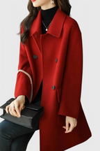 Camille | Cappotto Classico in Lana con Doppiopetto
