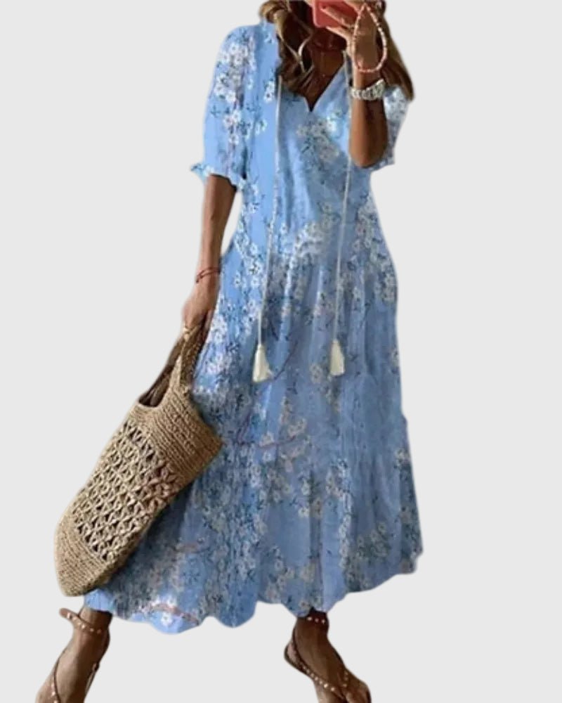Sofia | Vestido Maxi Boho Vintage de Verano - LUVOR