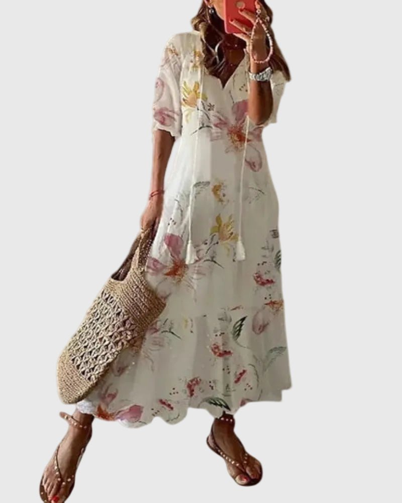 Sofia | Vestido Maxi Boho Vintage de Verano - LUVOR