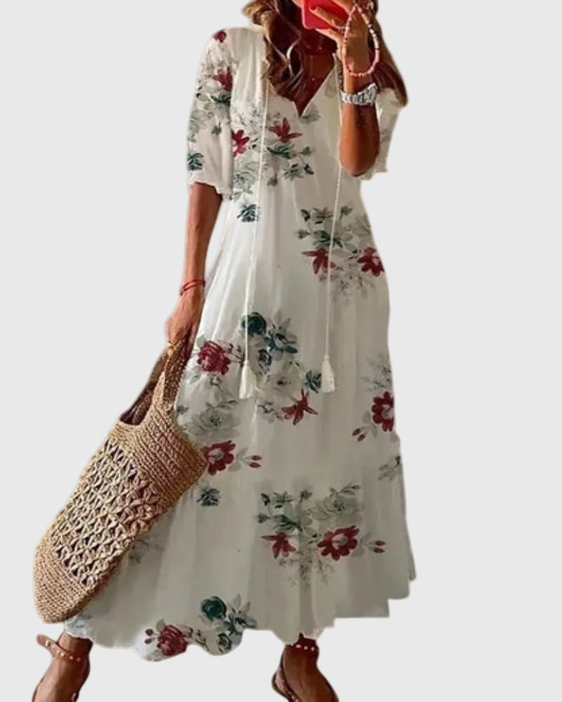 Sofia | Vestido Maxi Boho Vintage de Verano - LUVOR