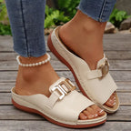 Paola - Sandalo Comfort con Fibbia Gioiello