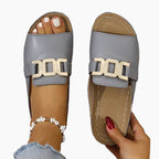 Paola - Sandalo Comfort con Fibbia Gioiello