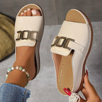 Paola - Sandalo Comfort con Fibbia Gioiello