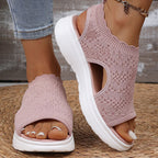 Patrizia - Sandali con Plateau in Rete Traspirante da Donna
