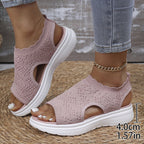 Patrizia - Sandali con Plateau in Rete Traspirante da Donna