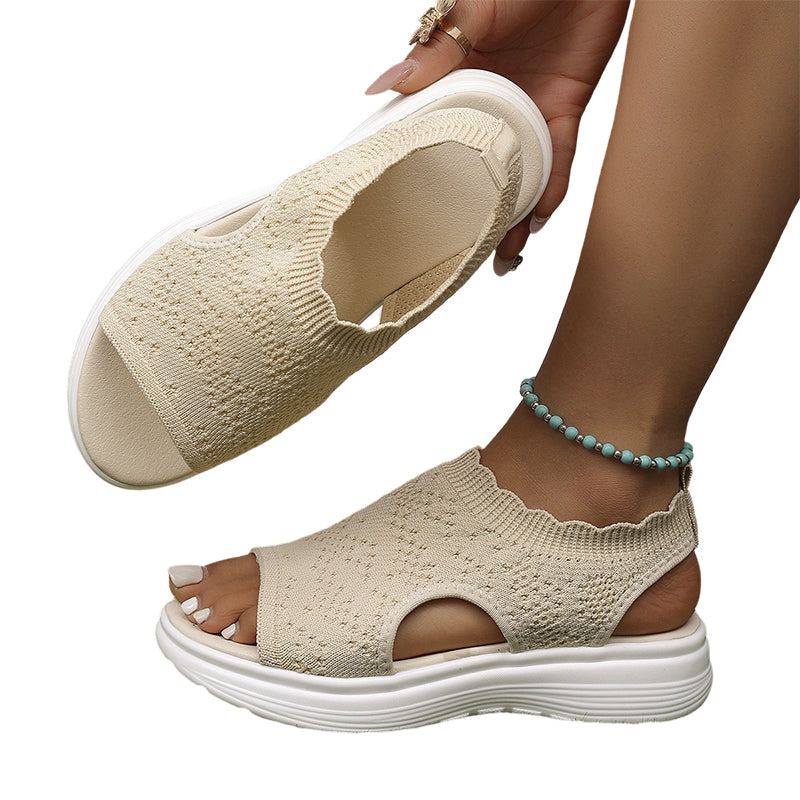 Patrizia - Sandali con Plateau in Rete Traspirante da Donna