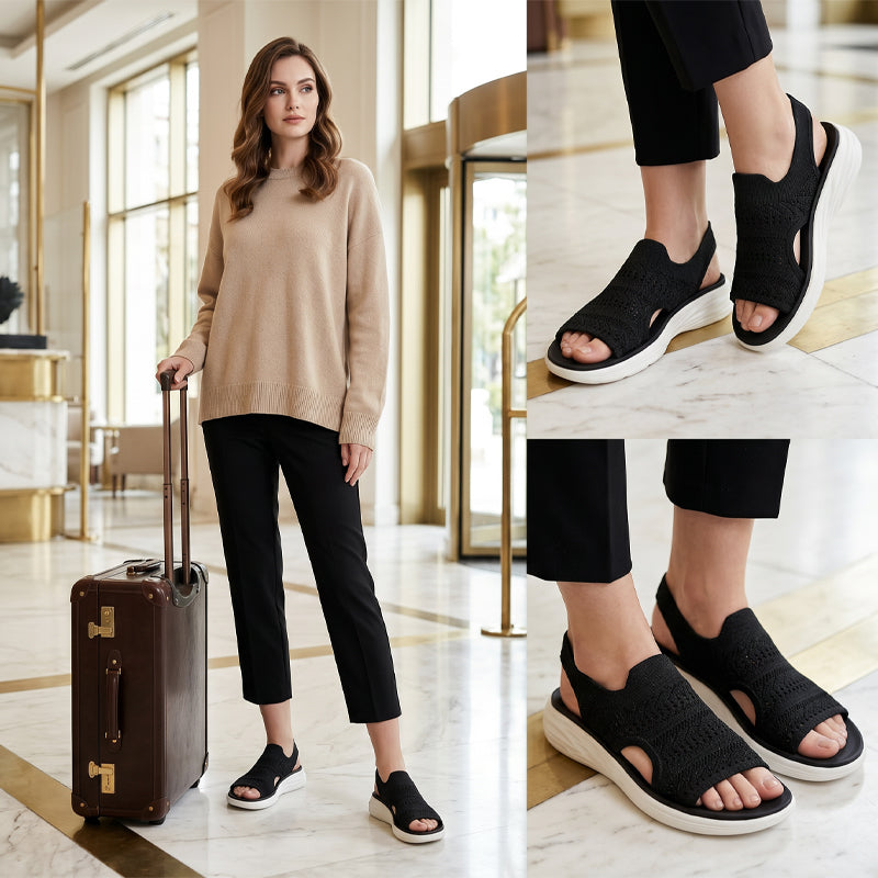 Chiara - Sandalias de Plataforma de Tejido Transpirable