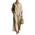 Patrizia | Completo Camicia E Pantaloni di Lino