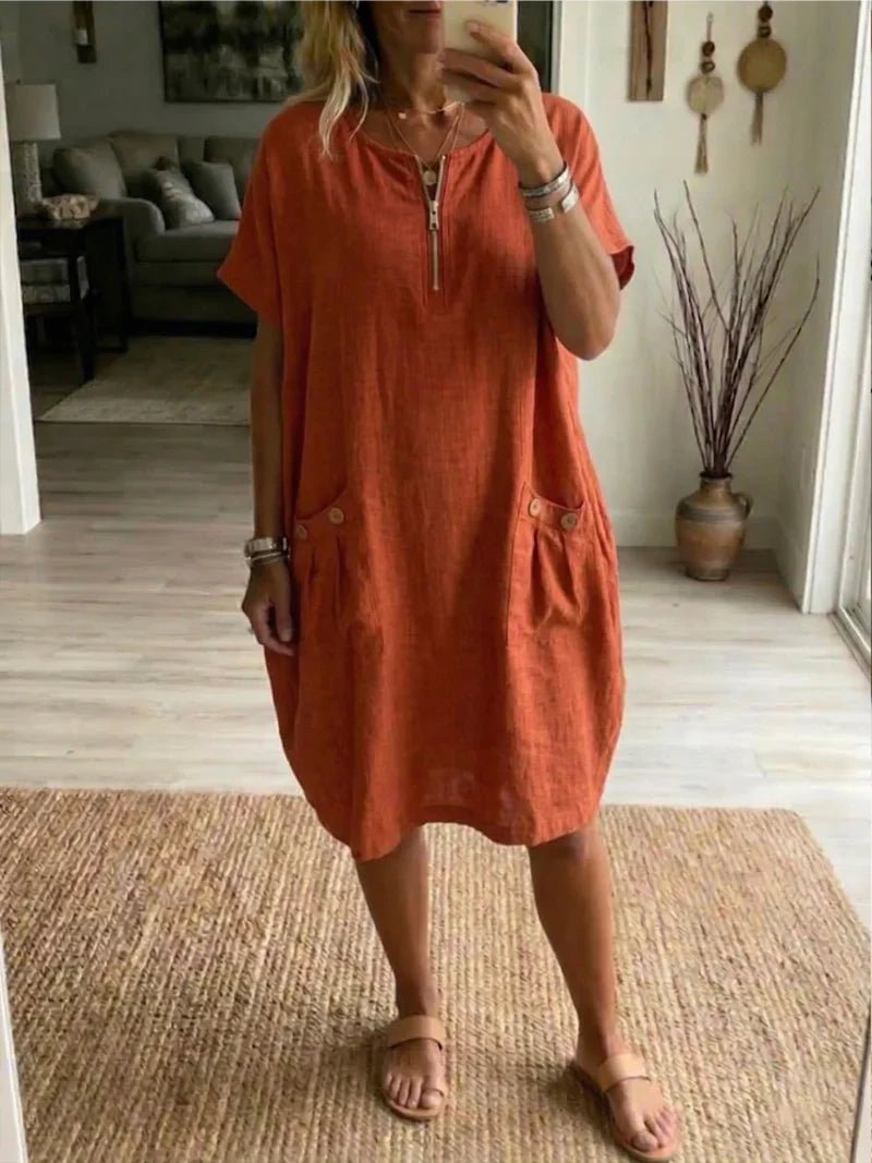 Teresa | Vestido con cremallera - LUVOR