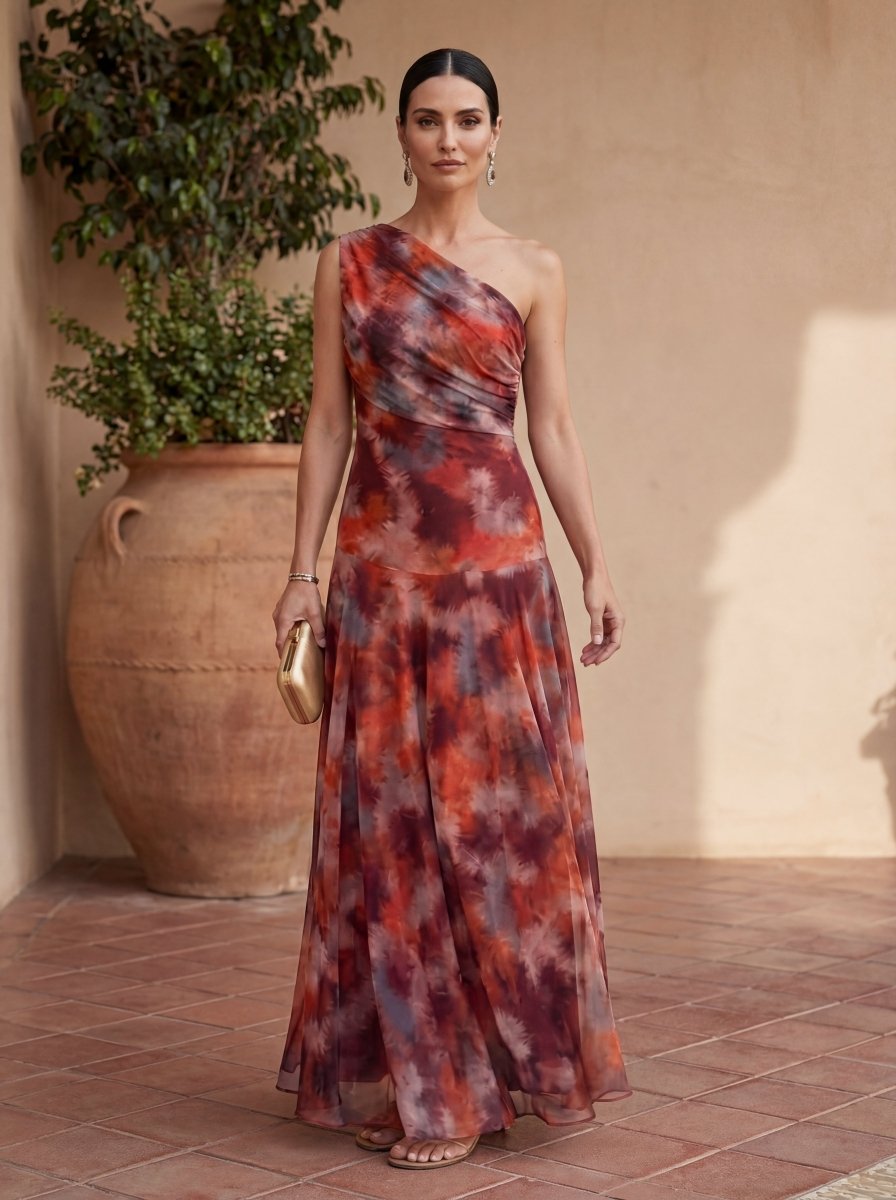 Uma - Vestido largo fluido con diseño elegante - LUVOR